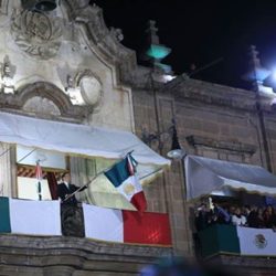 Saldo blanco durante "el grito", en Morelia