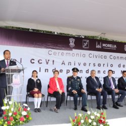 Encabeza Gobernador ceremonia por el CCVI Aniversario de la Independencia de México.