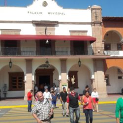 Realizan simulacro de sismo en el Ayuntamiento de Apatzingán