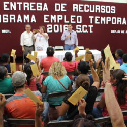 Aumentan beneficiarios por el Programa Empleo Temporal.