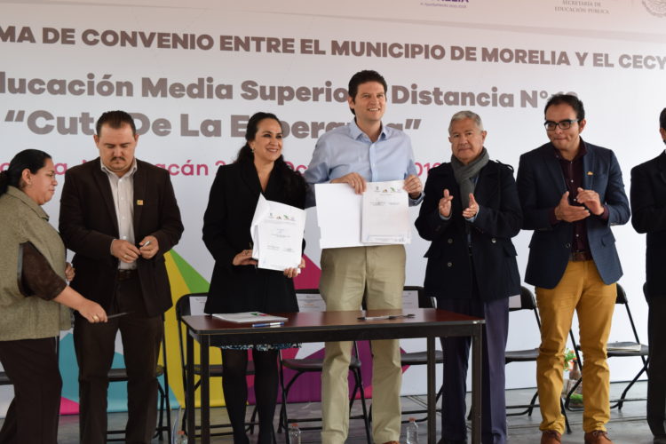 Mejorarán la infraestructura educativa del CECyTEM en Cuto de la Esperanza