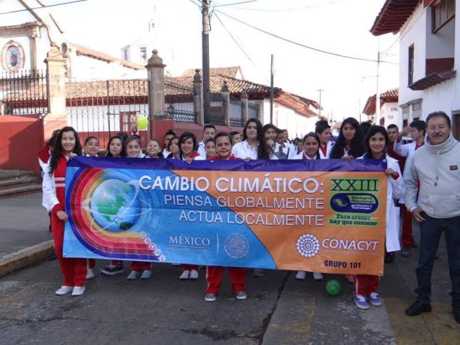 Celebran la Semana de la Ciencia en el plantel Acuitzio del Canje del Cobaem