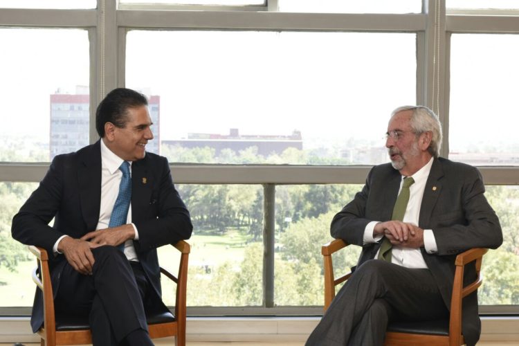 Dialoga Silvano Aureoles con rector de la UNAM