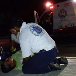 Herido al caer de su moto