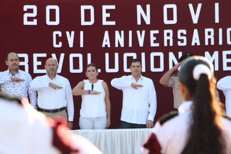 Conmemoración por los 106 años de la Revolución Mexicana