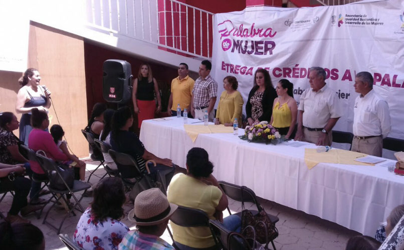 Entregan créditos de Palabra de Mujer en Arteaga