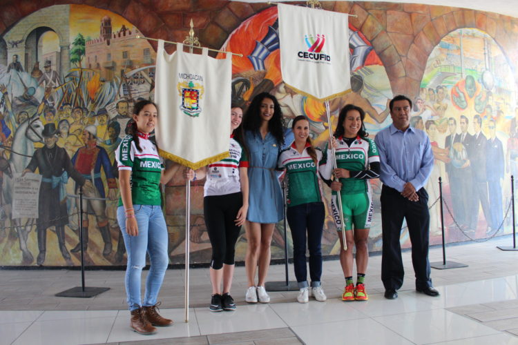 Abandera Cecufid a seleccionadas nacionales rumbo al Panamericano de Ciclismo