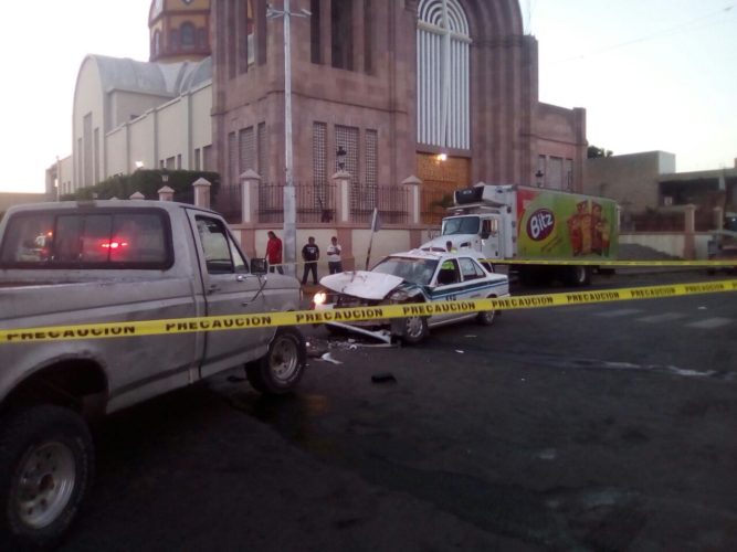 Muere taxista en accidente ocurrido en el centro de la ciudad