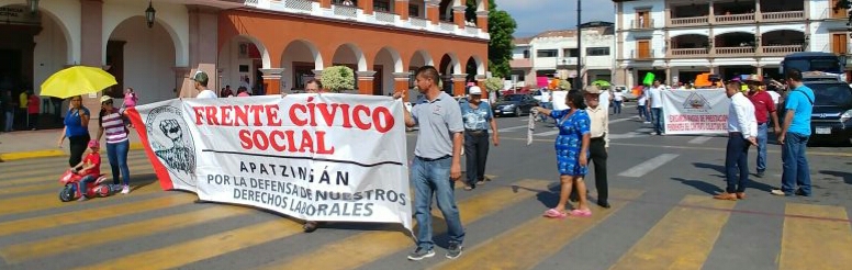 Marchan trabajadores del Itsa contra gobierno del estado