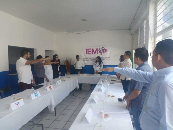 Instalan Comité Distrital Electoral de Michoacán