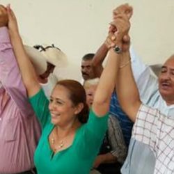 Lupita Hernández y César Chávez, precandidatos del PRI