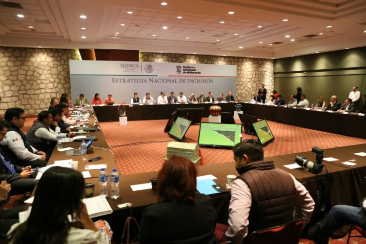 Revisan avances de Estrategia Nacional de Inclusión en Michoacán