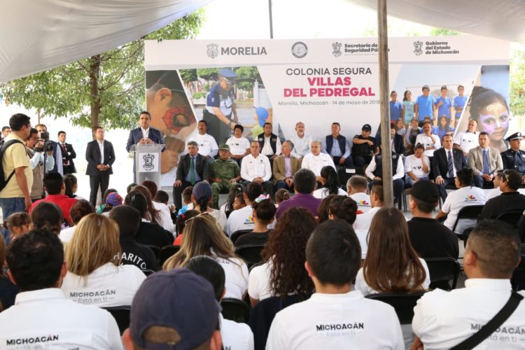 Presenta Gobierno del Estado "Colonia Segura", en Morelia