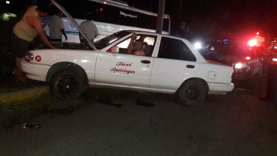 Ruletero, ileso en accidente