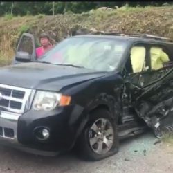 Choque deja sólo daños materiales 