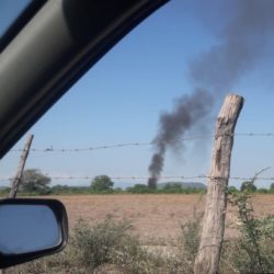 Quema de maleza moviliza a bomberos