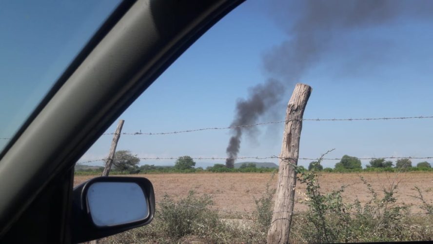 Quema de maleza moviliza a bomberos