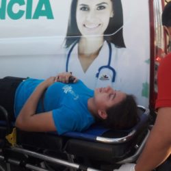 Ciclista lesionada al ser arrollada por un taxi