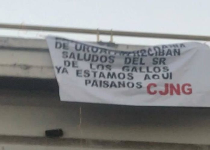 Amanece Uruapan con narcomantas