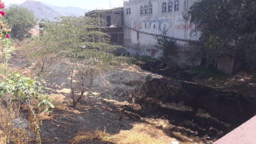 Otra vez incendian pastizal bajo puente