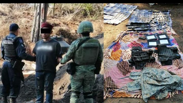 Federales desmantelan campamento en Uruapan