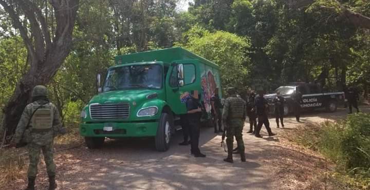 Sedena recupera en Buenavista camión robado