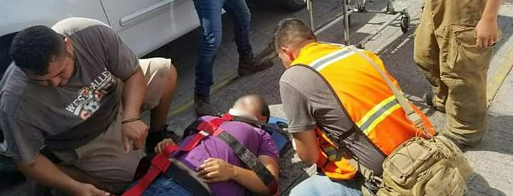 Derrapan y quedan heridos