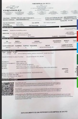 Llueven críticas contra Morón por compra de camioneta de un Millón de Pesos