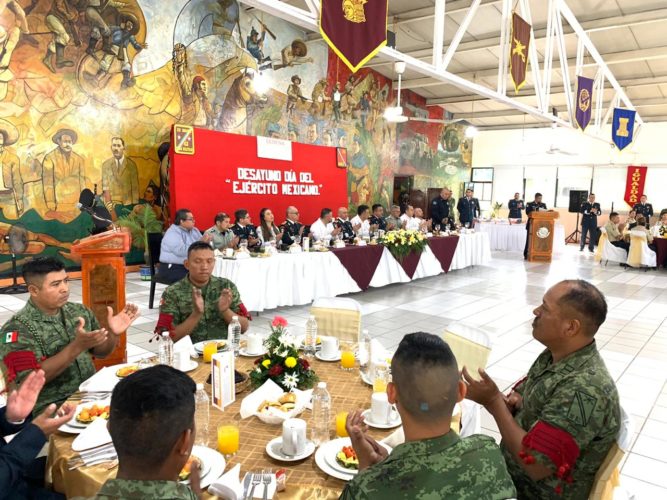 Celebran Día del Ejército Mexicano