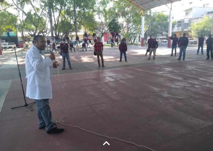 Capacitan en tema Covid-19 a trabajadores de Capama