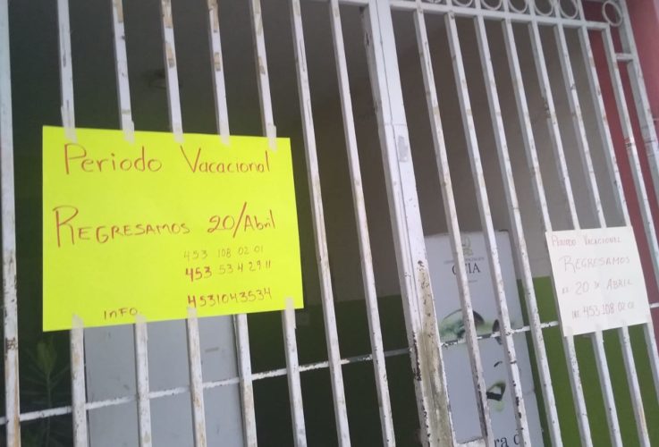 Prevén tambien la muerte de negocios, por el cierre