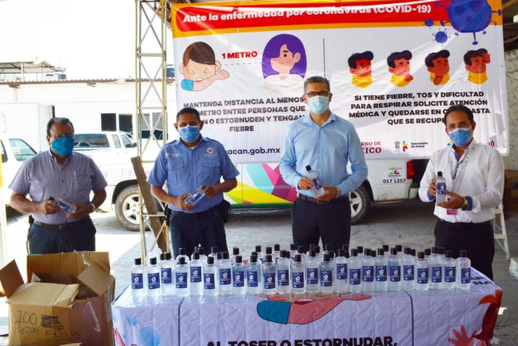 Dona ITSA gel antibacterial a Jurisdicción Sanitaria, Protección Civil Estatal y Cocotra