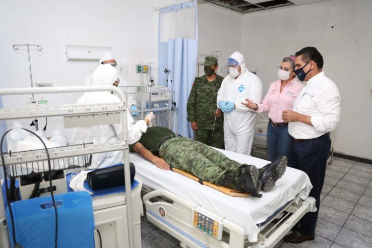 Habilitan hospital de 43/ Zona Militar para atención de Covid-19