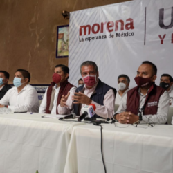 Morón recibe todo el apoyo de liderazgos de Morena, en Uruapan