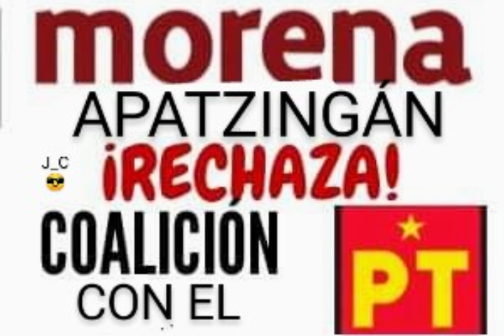 Activista Carmen Zepeda se manifiesta contra alianza Morena-PT, en Apatzingán