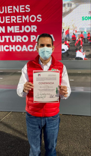 Uriel Chávez, candidato oficial de Equipo por Michoacán a la alcaldía de Apatzingán