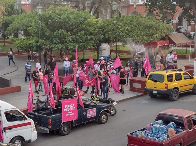 Concluye este día en el centro de Apatzingán jornada proselitista de Fuerza por México