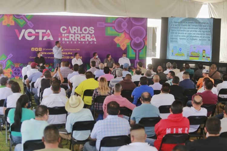 Carlos Herrera va por dignificación del transporte público
