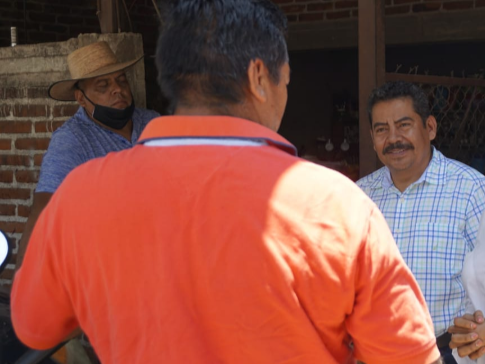 Acompaña Ángel Custodio Virrueta a candidatos de la alianza PRD-PRI-PAN