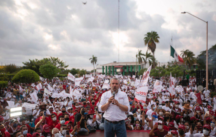 "La mafia de la corrupción ya se va; con nuestro voto la vamos a sacar": Bedolla