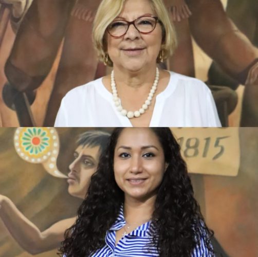 Minerva Guízar y Beatriz Segura, son presidente y directora de DIF municipal en Apatzingán