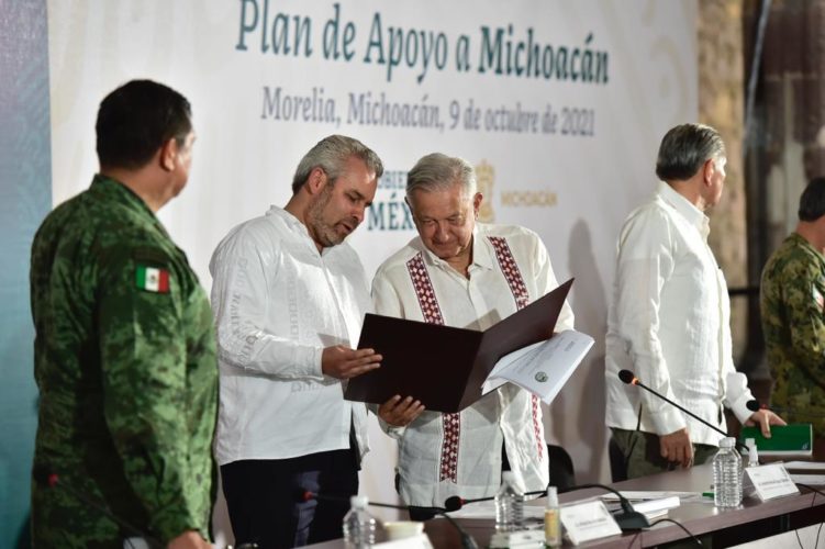 Respalda AMLO a Bedolla con Plan Integral de Apoyo a Michoacán