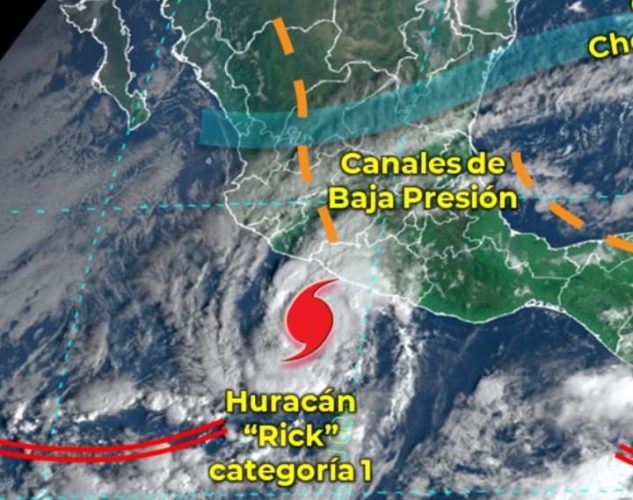 Gobierno de Michoacán alerta, ante llegada de huracán “Rick”