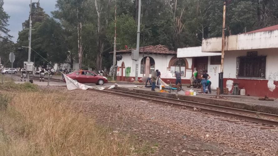 A través del diálogo, SSP libera las vías del tren en Uruapan y Pátzcuaro