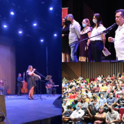 Susy Ortuño pasa a la historia como primera exponente musical en el teatro "Constitución de Apatzingán"