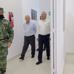 Inauguran AMLO y Bedolla Cuartel 33 de la Guardia Nacional, en Michoacán