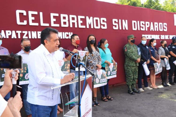 Comienza en Apatzingán operativo "Celebremos sin Disparos"