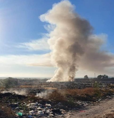 Controlado ya el incendio en el basurero municipal
